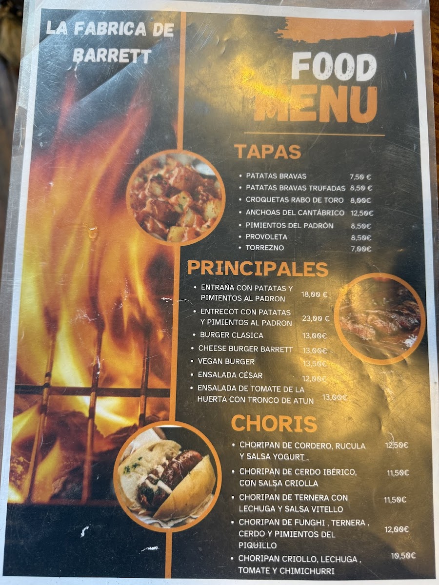 Menu La Fabrica De Barrett-2