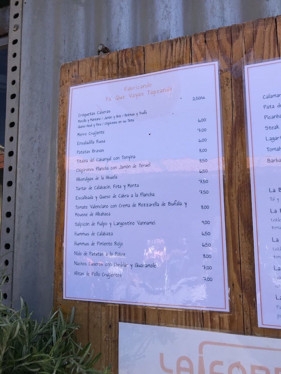 Menu La Fabrica De Barrett-9